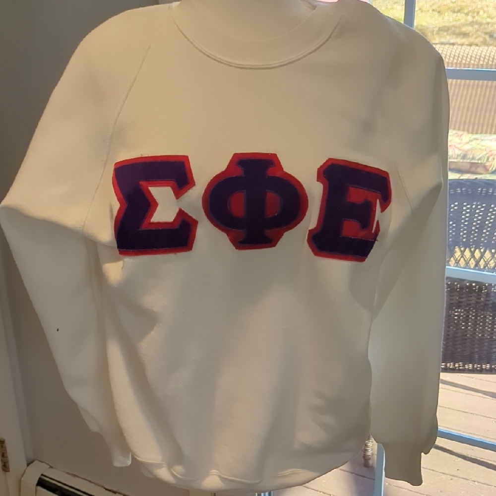 Vintage Sigma Phi Epsilon Russell Athletic White Sweatshirt